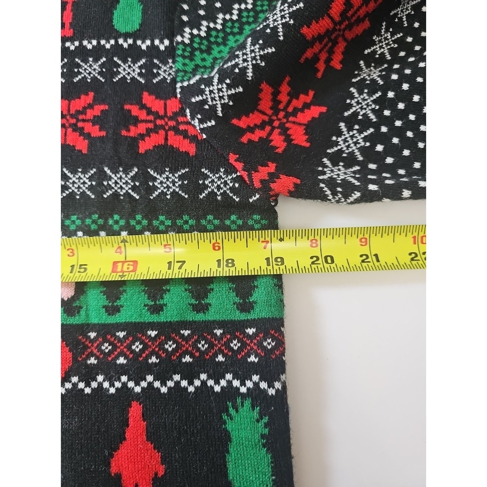 SpongeBob Patrick Star Christmas Ugly Sweater Men's‎ M Black Holiday Nickelodeon - Picture 9 of 11
